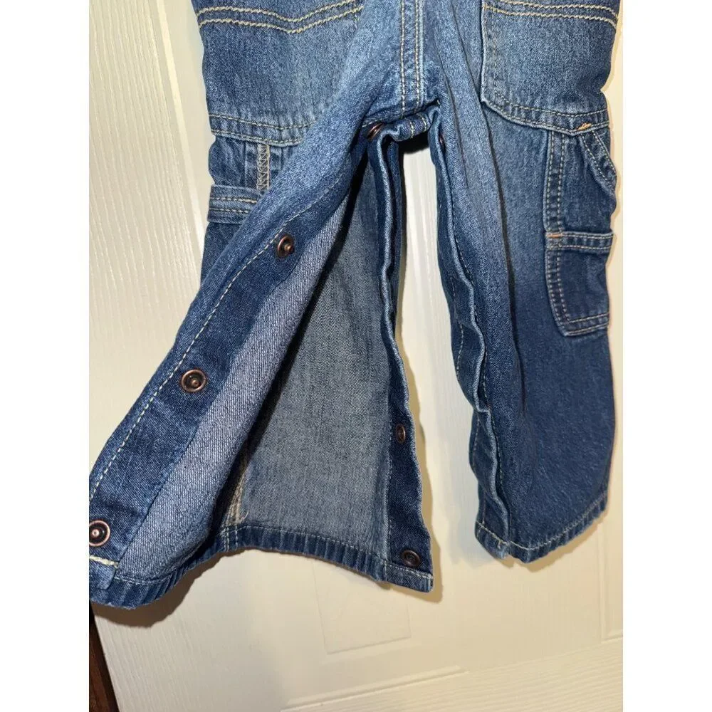 Oshkosh‎ B’Gosh Denim Overalls Size 12 Months